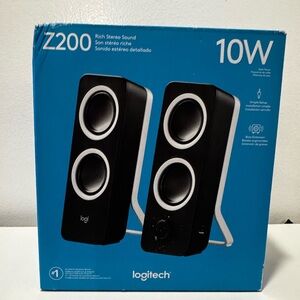 NEW!! Logitech Z200 10W Stereo Speakers - Black